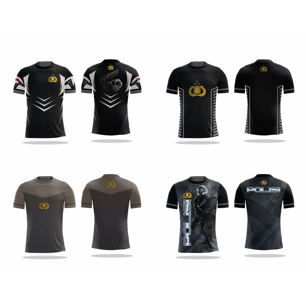 KAOS POLISI KAOS PRIA CUSTOM KAOS KEPOLISIAN BAJU POLISI SUBLIME