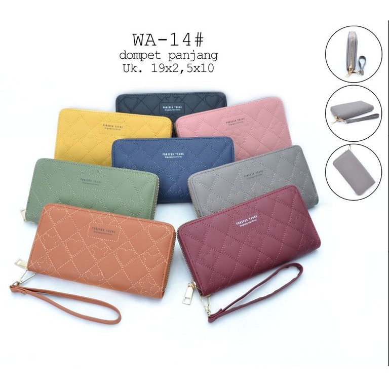 Dompet fashion wanita panjang 1ruang  WA-14#