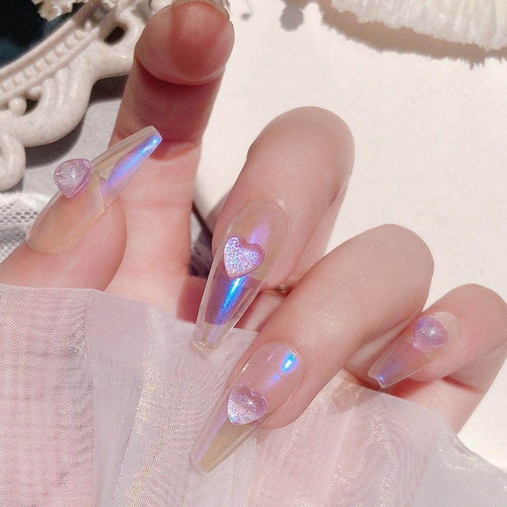 Needway Heart Nail Art Dekorasi Cinta Jepang Heart Symphony Multicolor Manicure Accessories