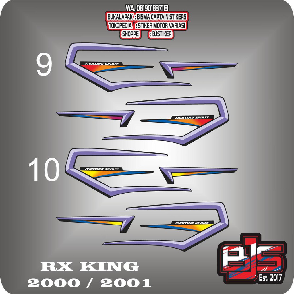 Stiker Variasi Striping List Motor Rx King 00 01 Variasi Shopee Indonesia