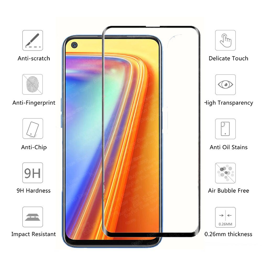 Pelindung Layar Tempered Glass Realme 7 + Pro 2 in 1