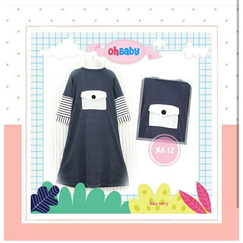 TERBARU SET SETELAN ROK DENIM BAJU SERAGAM ANAK CEWEK PEREMPUAN TERBARU MODERN CUTETRIK AYANA GD84