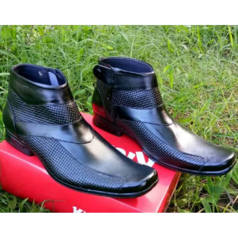 Sepatu pdh dinas kulit asli sepatu boots  pantopel fantopel kulit asli