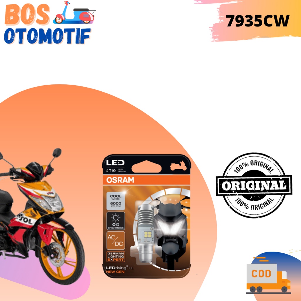 Lampu LED Motor Osram  T19 Honda Blade, Fi, 125 FI T19 Original AC DC