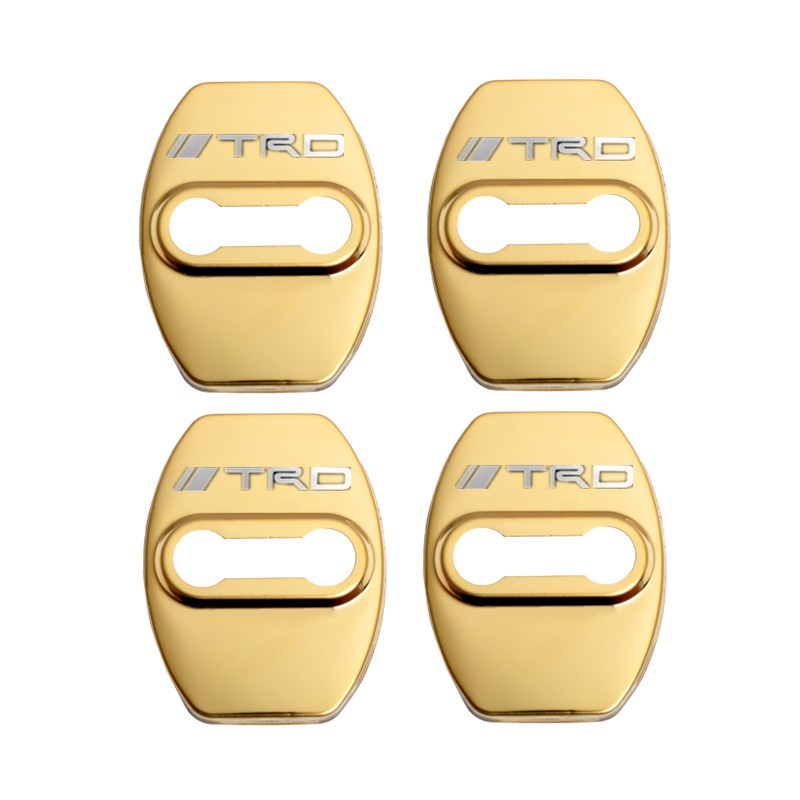 4pcs Cover Pelindung Kunci Pintu Mobil Logo TRD Bahan Stainless Steel Untuk Toyota Venza PRADO PRIUS HIGHLANDER Previa COROLLA