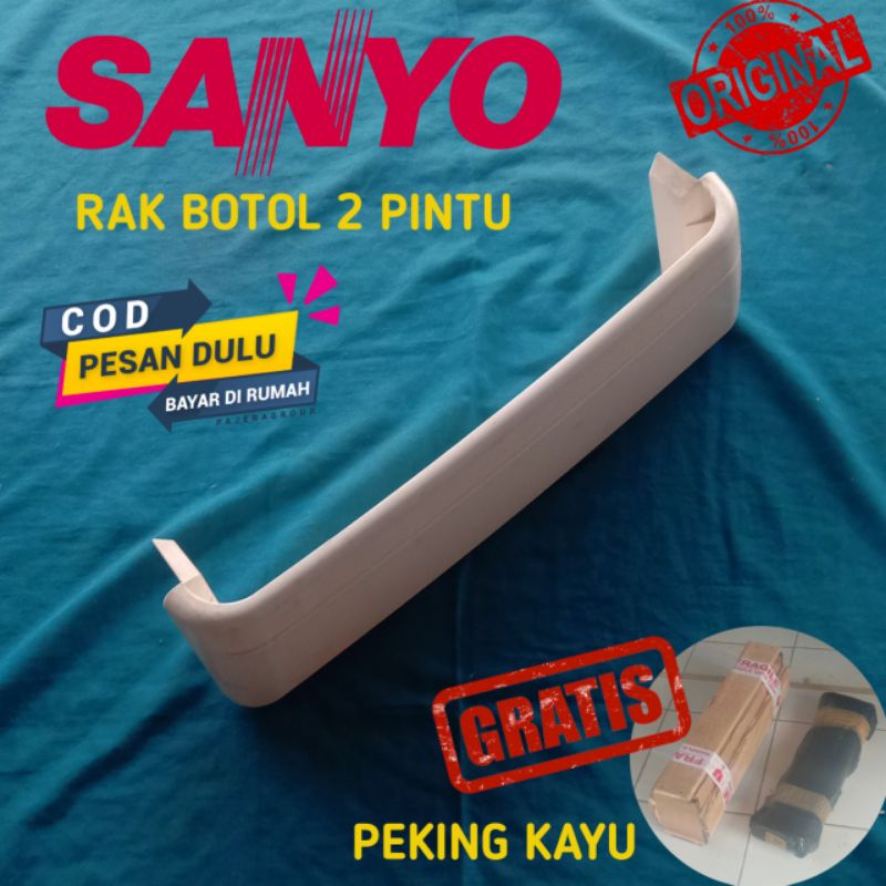 RAK BOTOL KULKAS SANYO 2 PINTU TYPE LAMA ORIGINAL