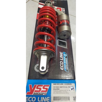 YSS K SERIES SHOCKBREAKER TABUNG ATAS MATIC BEAT MIO VARIO GOLD RED BLACK