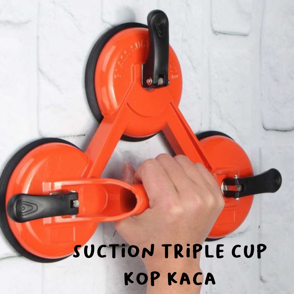 Kop Kaca 3 Kaki Body PVC/ Pegangan Kaca