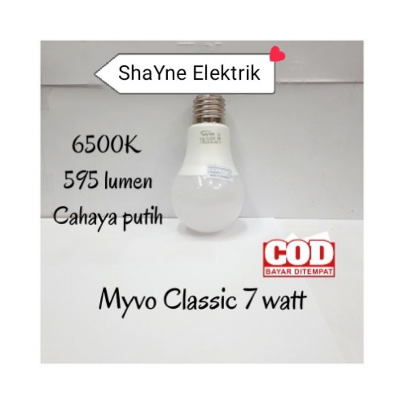 Lampu LED Bohlam MYVO CLASSIC 7 Watt Termurah