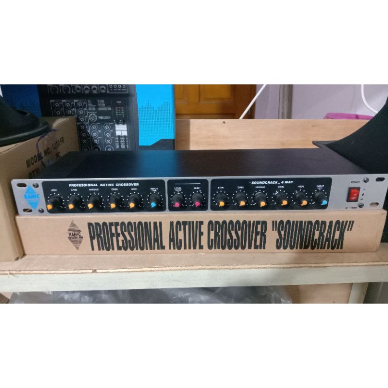crossover aktif 4way + sub suara bersih