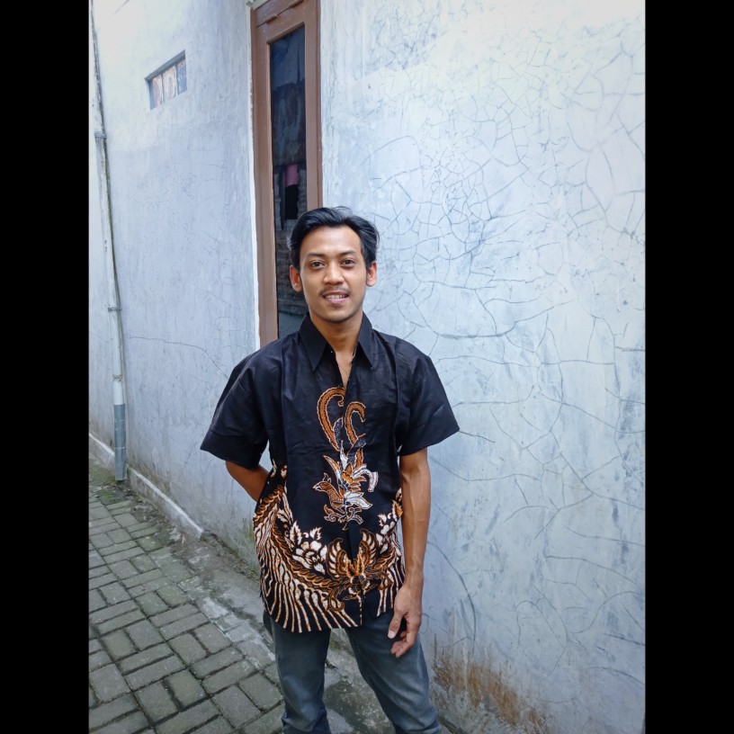 Bswart Batik Hrb026 Kenongo Hem Pendek Padi Pekalongan M L Xl Batik Pria Murah Modern Grosir