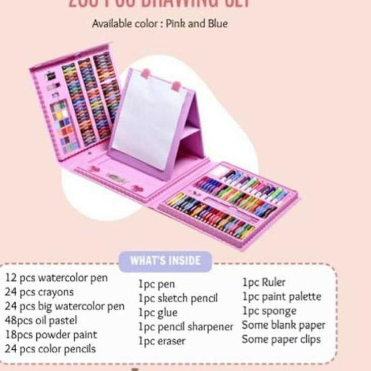 

(PALING DIMINATI) Art set isi 150pics pensil warna set anak crayon full set alat lukis
