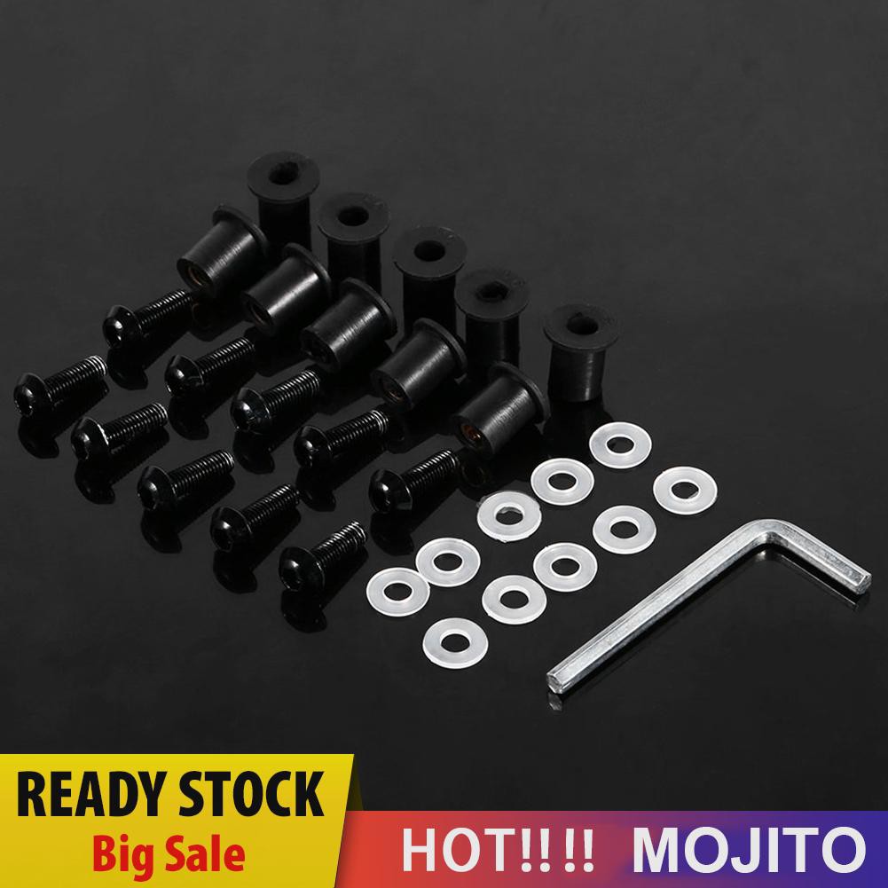 Mojito 10pcs Baut Kaca Depan Motor 5mm / 0.20in