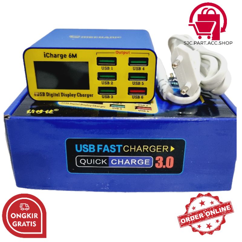 Usb port Quick Charger 6 Usb Mechanic icharger 6M