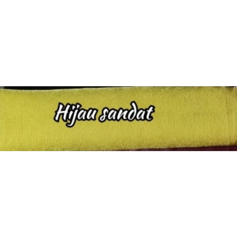 slendang organza 2.5-Hijau sandat
