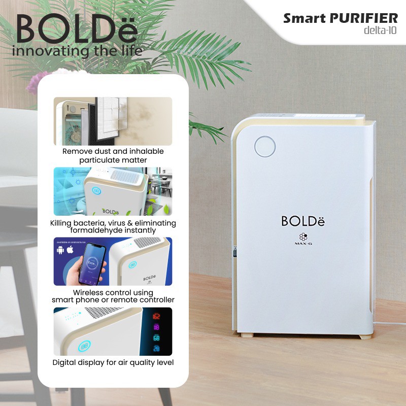 BOLDe Smart Air Purifier Delta 10 garansi 2 Tahun