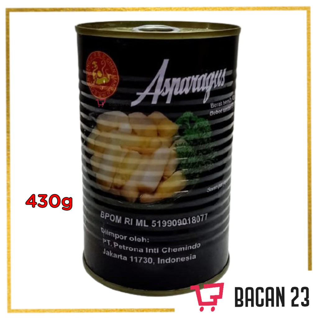 Chen Liang Ji Asparagus 430gr / Sayur Kemasan Kaleng / Bacan 23-Bacan23