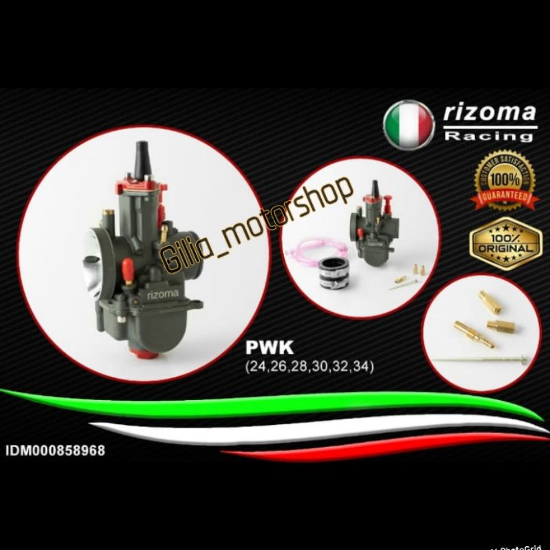 KARBURATOR KARBU CARBU ORI RIZOMA MODEL SCARLET RACING BLACK SERIES PWK 24 28 30 32 34 CARBURETOR KARBURATOR SCARLET RACING RIZOMA