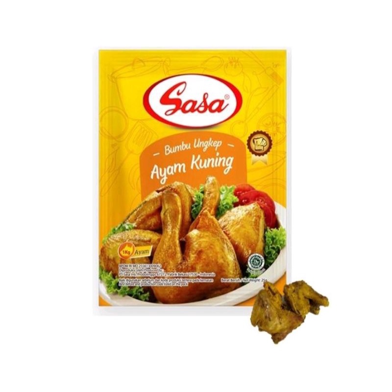 

Sasa bumbu Ungkep Ayam Kuning 5X25gr