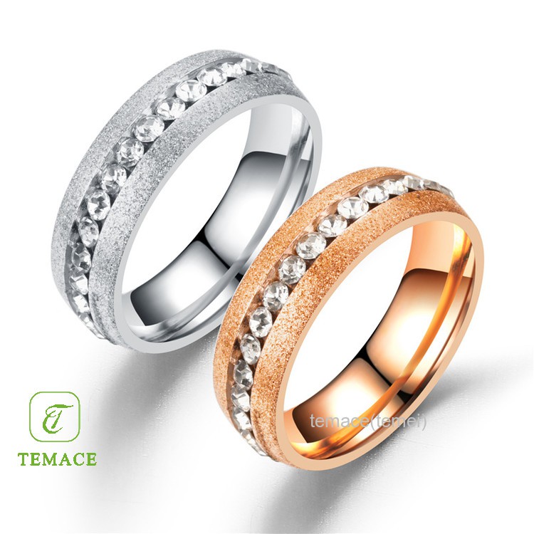 Cincin Titanium Wanita Anti Karat Fashion Perhiasan