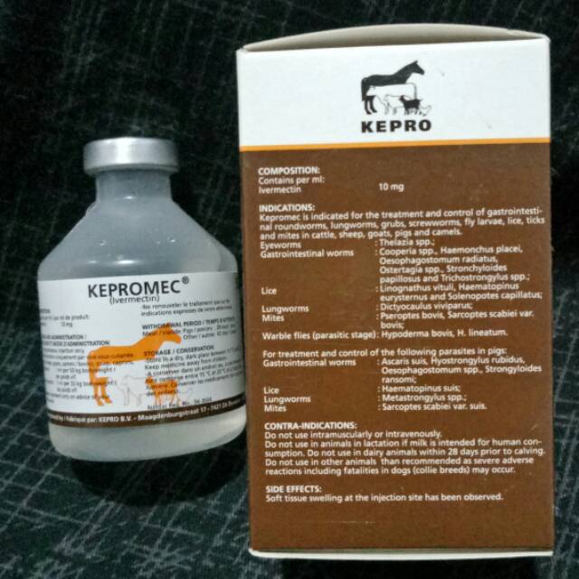 Kepromec Injeksi 50 ML Obat Scabies Cacing Ektoparasit