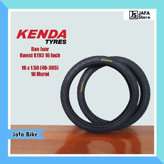 kenda K193 Ban Luar Sepeda 16 x 1.50 ( 16 Murni)