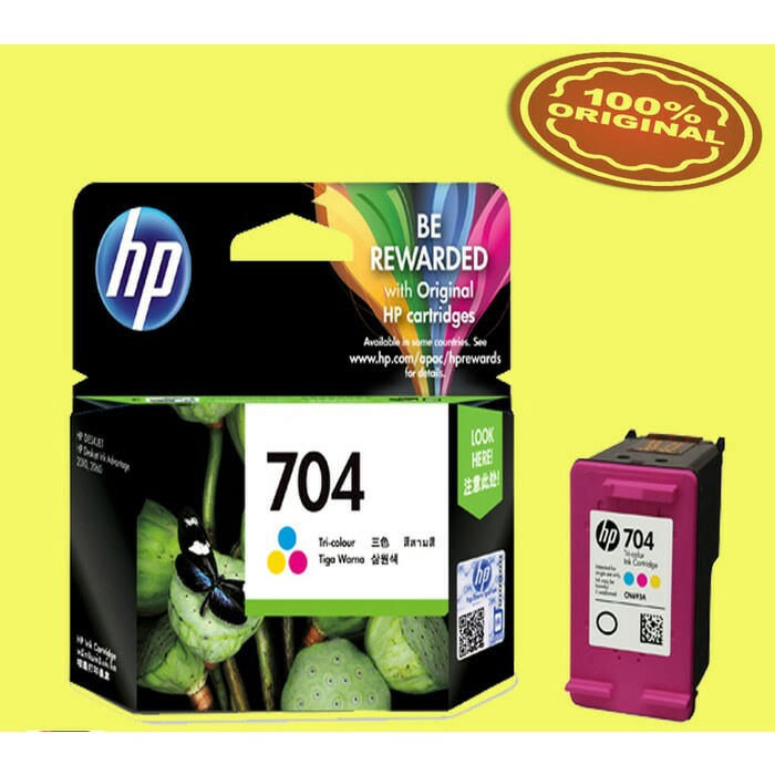 TINTA HP CARTRIDGE 704 COLOR ORIGINAL