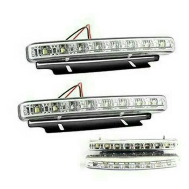 LAMPU LED DRL 8 LED LUXURY BEST SELLER LAMPU DRL HARGA 2PCS SPASANG DRL BEMPER  - DRL08