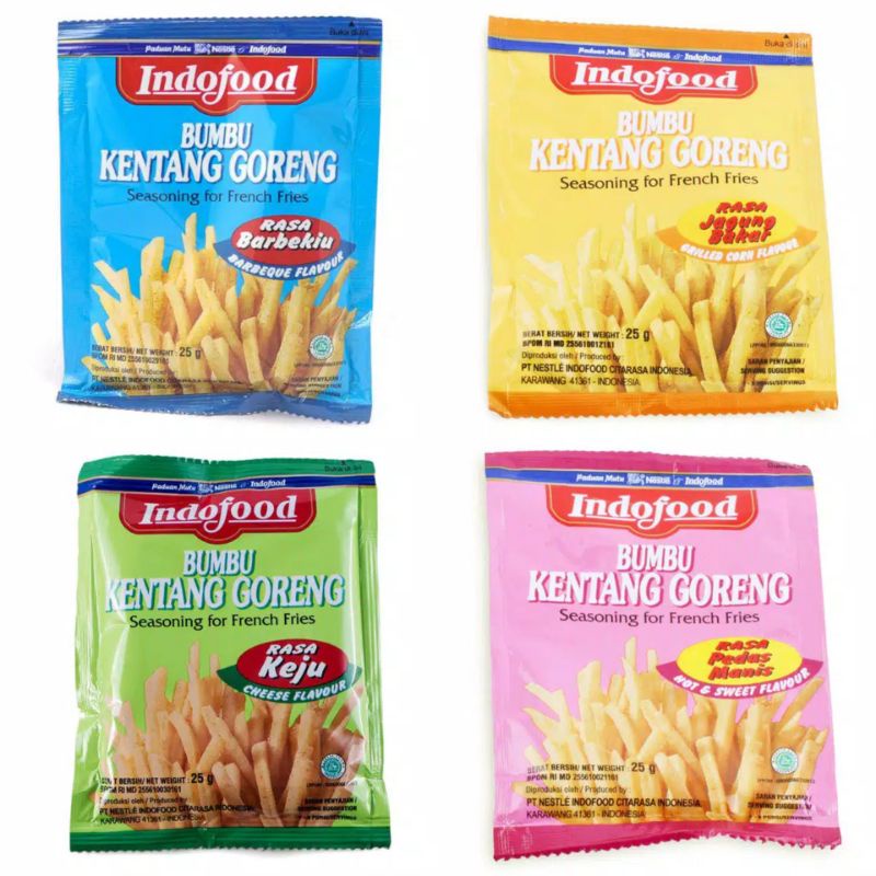 

INDOFOOD Seasoning for French Fries 25gr - Bumbu Kentang Goreng INDOFOOD