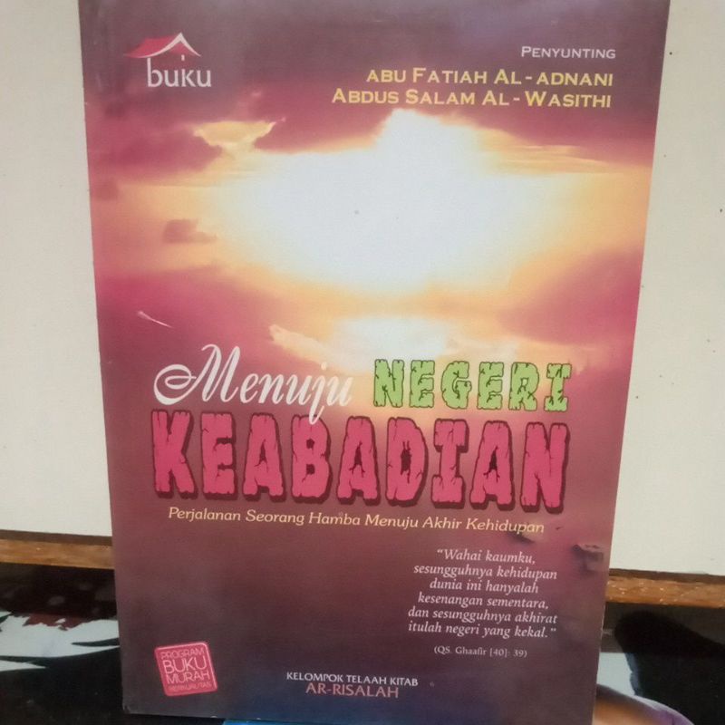 Buku Agama Islam - Menuju NEGERI KEABADIAN