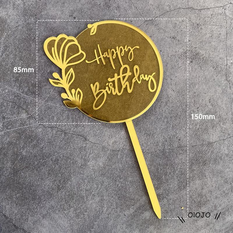 【COD】Ornamen Kartu Laser Marking Bahan Akrilik Untuk Dekorasi Kue Ulang Tahun Anniversary