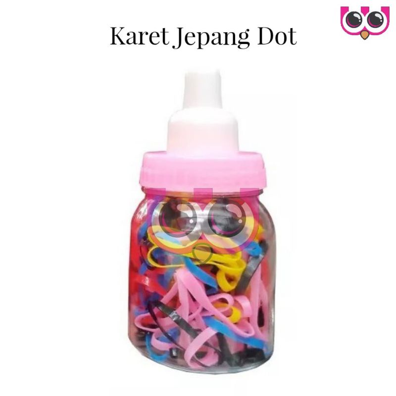 KARET JEPANG DOT MINI / KARET KUNCIRAN / IKAT RAMBUT ANAK