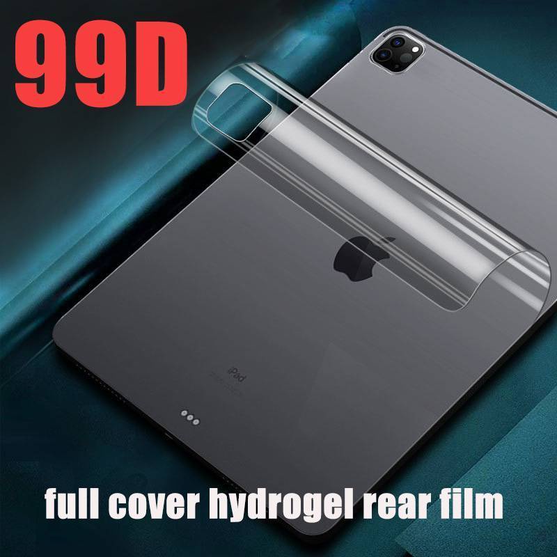 99D Soft TPU Hydrogel Back Film for iPad Pro 11 12.9 2021 Air 4 3 2 iPad 10.2 9.7 10.5 iPad mini 1 2 3 4 5 6 7.9 8.3 Rear Protective Screen Protector