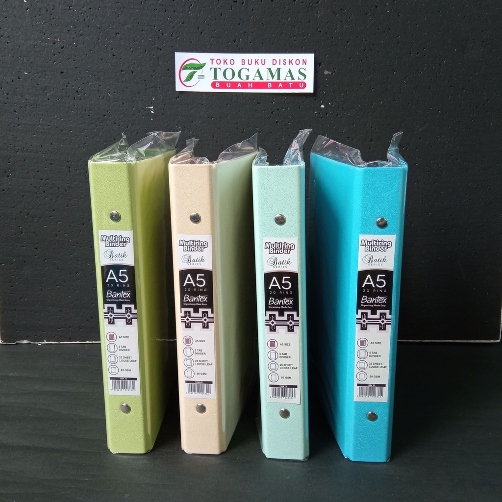 

BINDER MULTIRING A5 1334 - 23/45/72/76 (BATIK SERIES) BANTEX