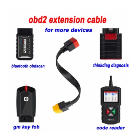 Kabel Sambungan Extension OBD2 Launch EasyDiag Thinkdiag X431 16 Pins