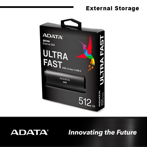 ADATA SE760 512GB - Portable SSD / External SSD / Eksternal SSD