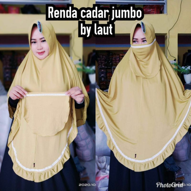 khimar jumbo cadar pisah