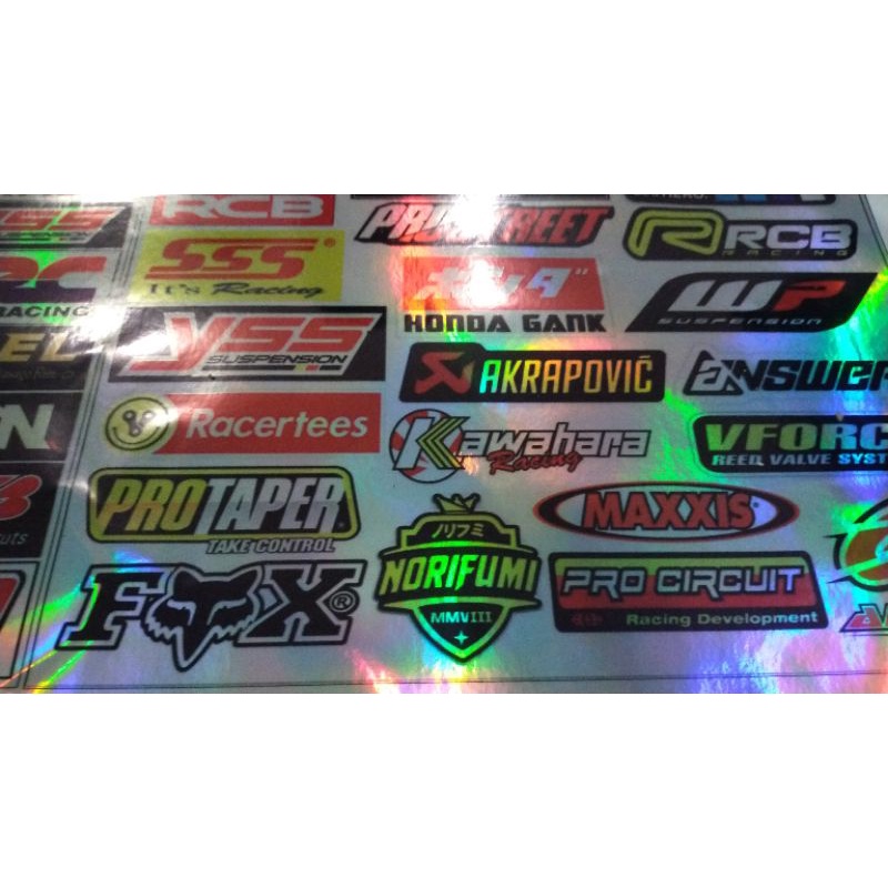 STIKER COSTUM HOLOGRAM / STIKER COSTUM NAMA ATAU KATA / STIKER HELM / STICKER NYALA / STICKER LAPTOP