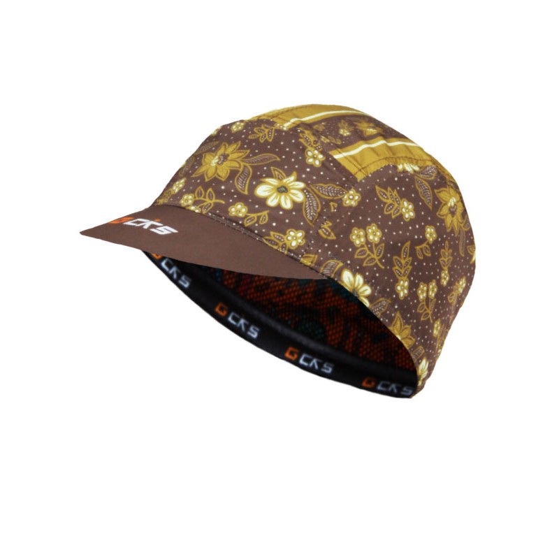 Topi Sepeda  CKS Batik  Indonesia Series Brown Cycling Cap 