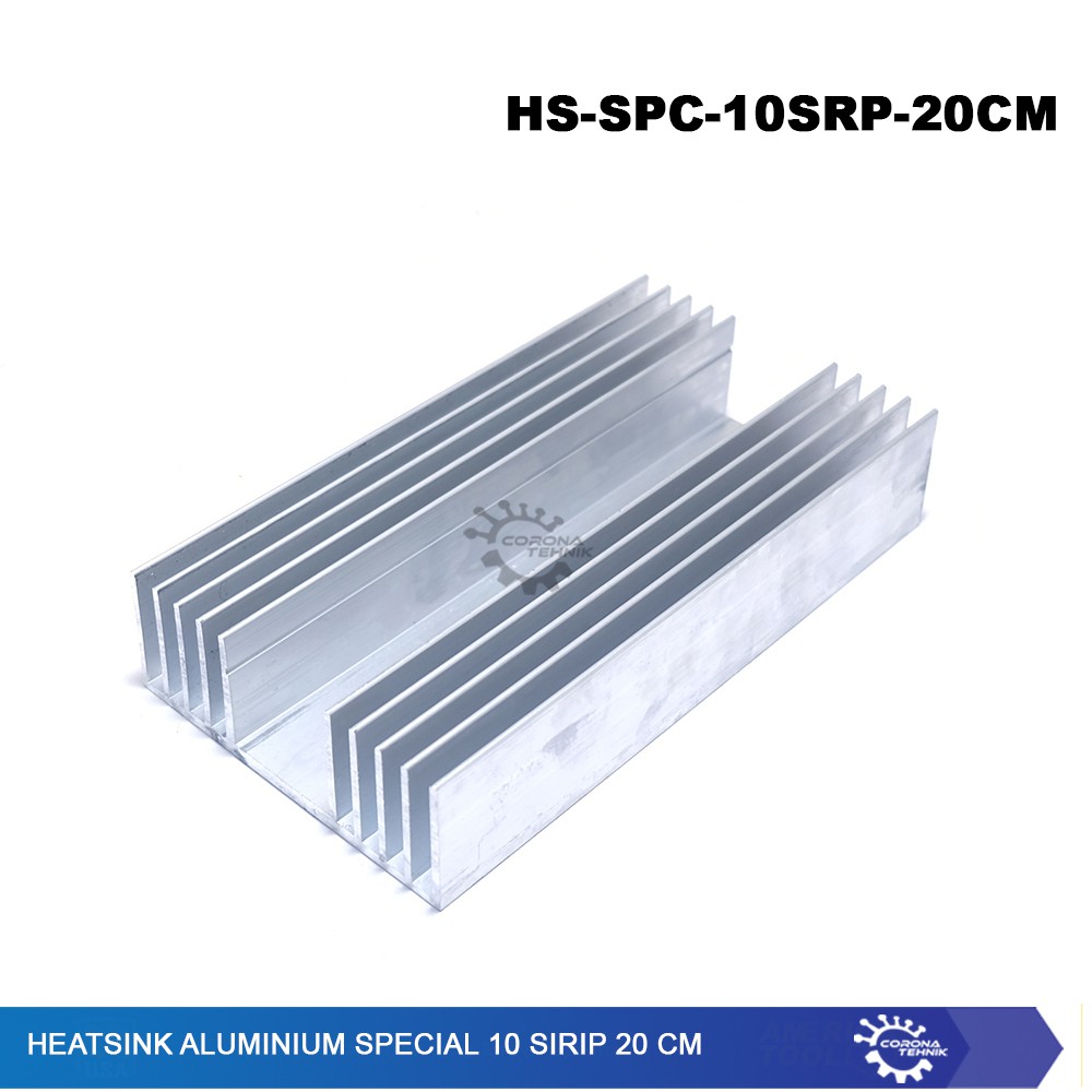 Heatsink Aluminium 10 Sirip 20 cm special