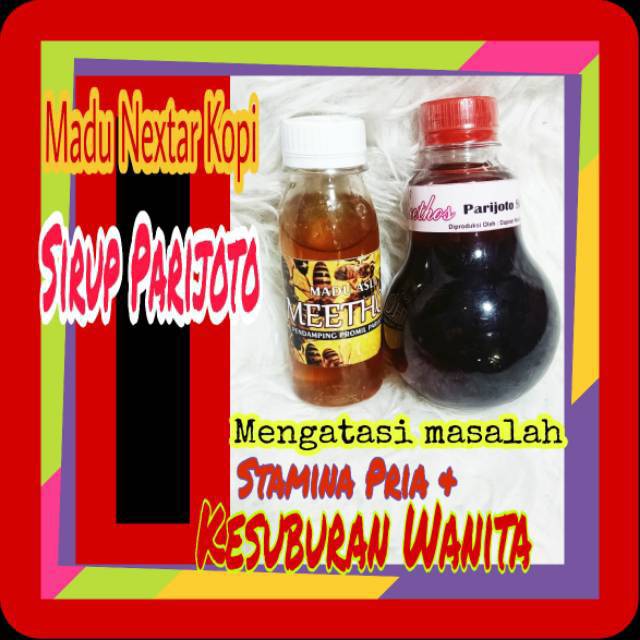 

Paket DUO penyubur kandungan,sirup parijoto muria dan madu kopi.