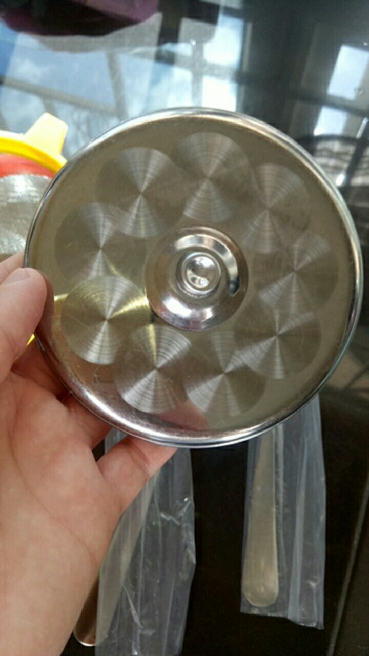 Tutup Gelas Stainless .diameter : 9,5 Cm & 10 Cm(tutup Gelas Aja)  &  7,5 Cm (tutup Gelas + Tataan )