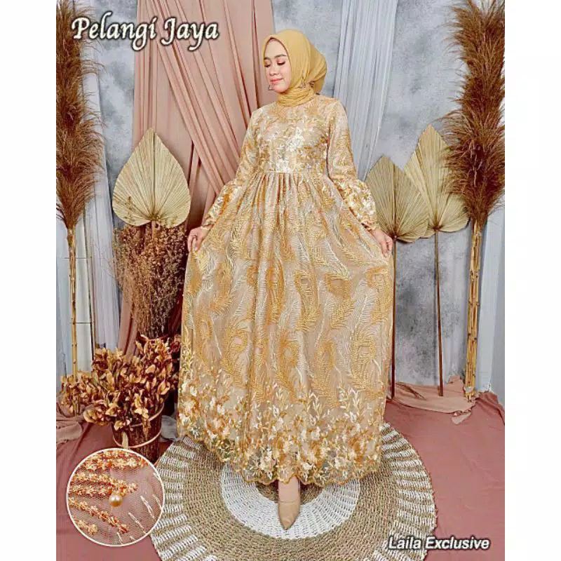GAMIS LAILA EXCLUSIVE HIGT QUALITY PELANGI JAYA ORIGINAL