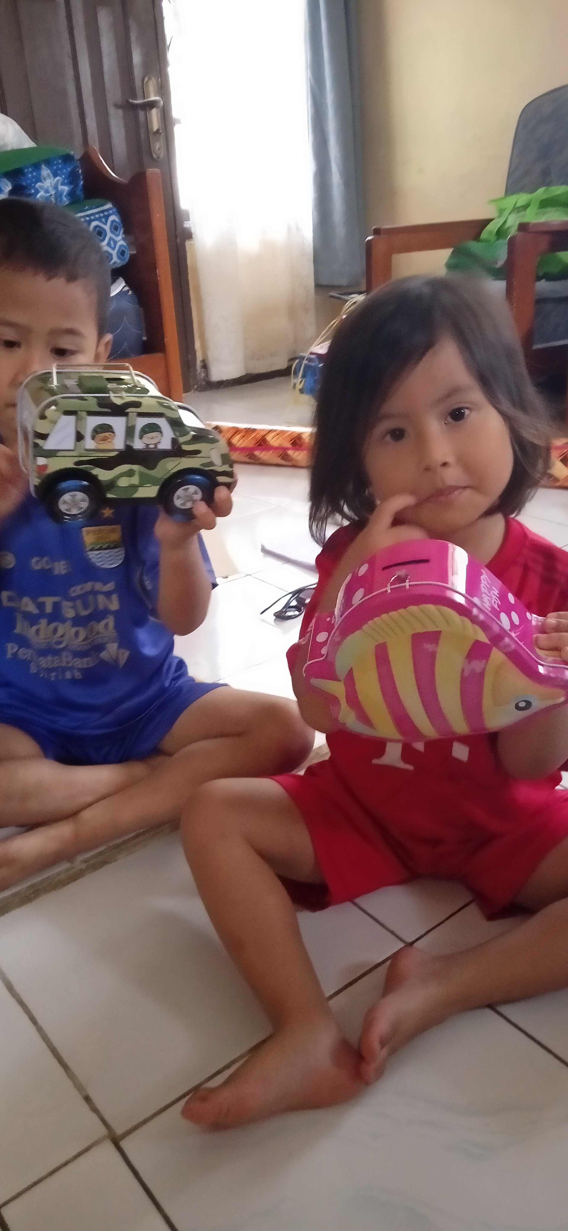 Celengan Kaleng Gembok Gambar Ikan