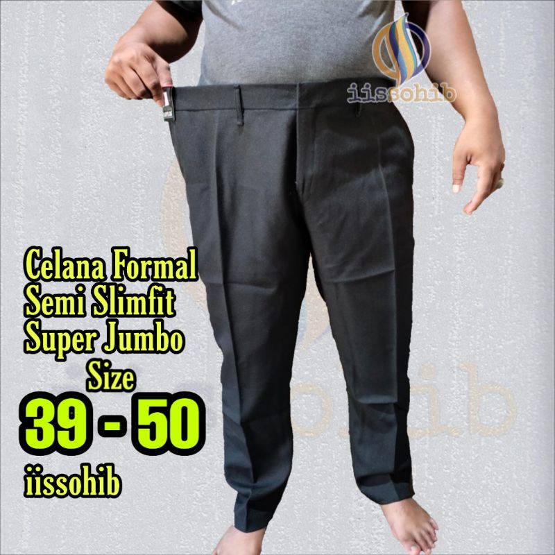 CELANA FORMAL KANTOR SUPER JUMBO SIZE 39-50 CELANA KAIN