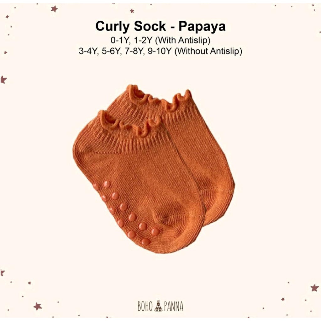 BOHOPANNA CURLY SOCK / KAOS KAKI