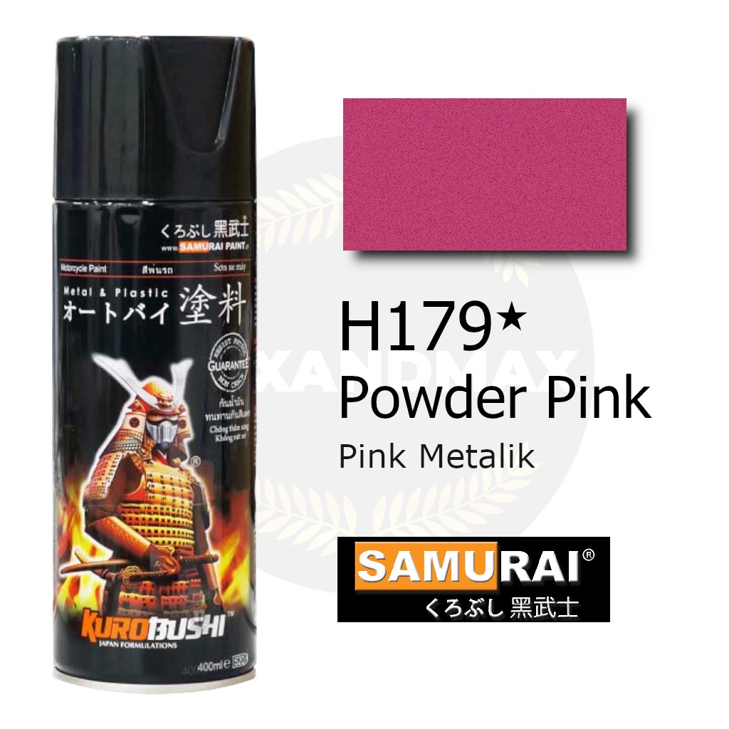 Samurai Paint Powder Pink H179 Pink Metalik 400 ml - Cat Semprot