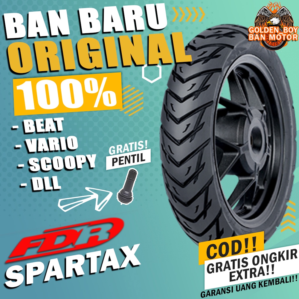 ban motor matic tubles beat fdr spartax ring 14 tubles sepasang paket ban motor matic depan belakang