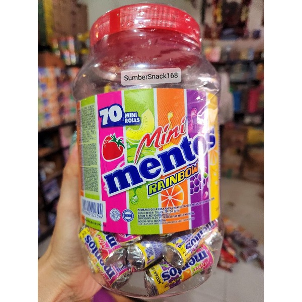 

Permen Mentos Roll mini toples isi 70 roll