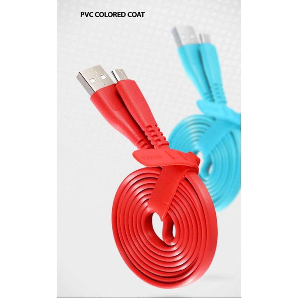 Vivan Kabel Data Micro Usb Android Csm100s Kabel Cas Samsung 2.4a 1m Kabel Cas Tali Casan Original